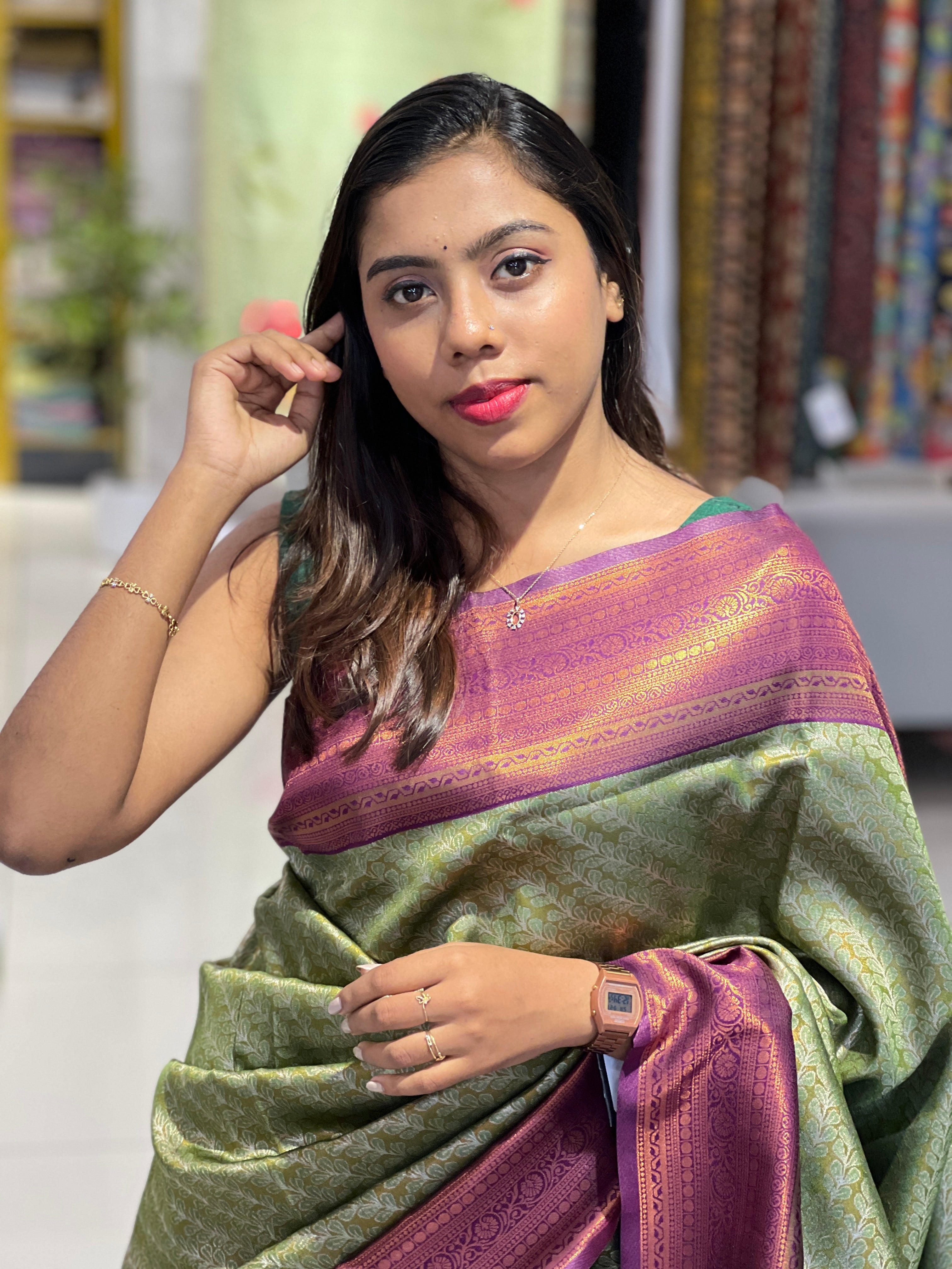 Zari Woven Semi Silk Saree | RMP156