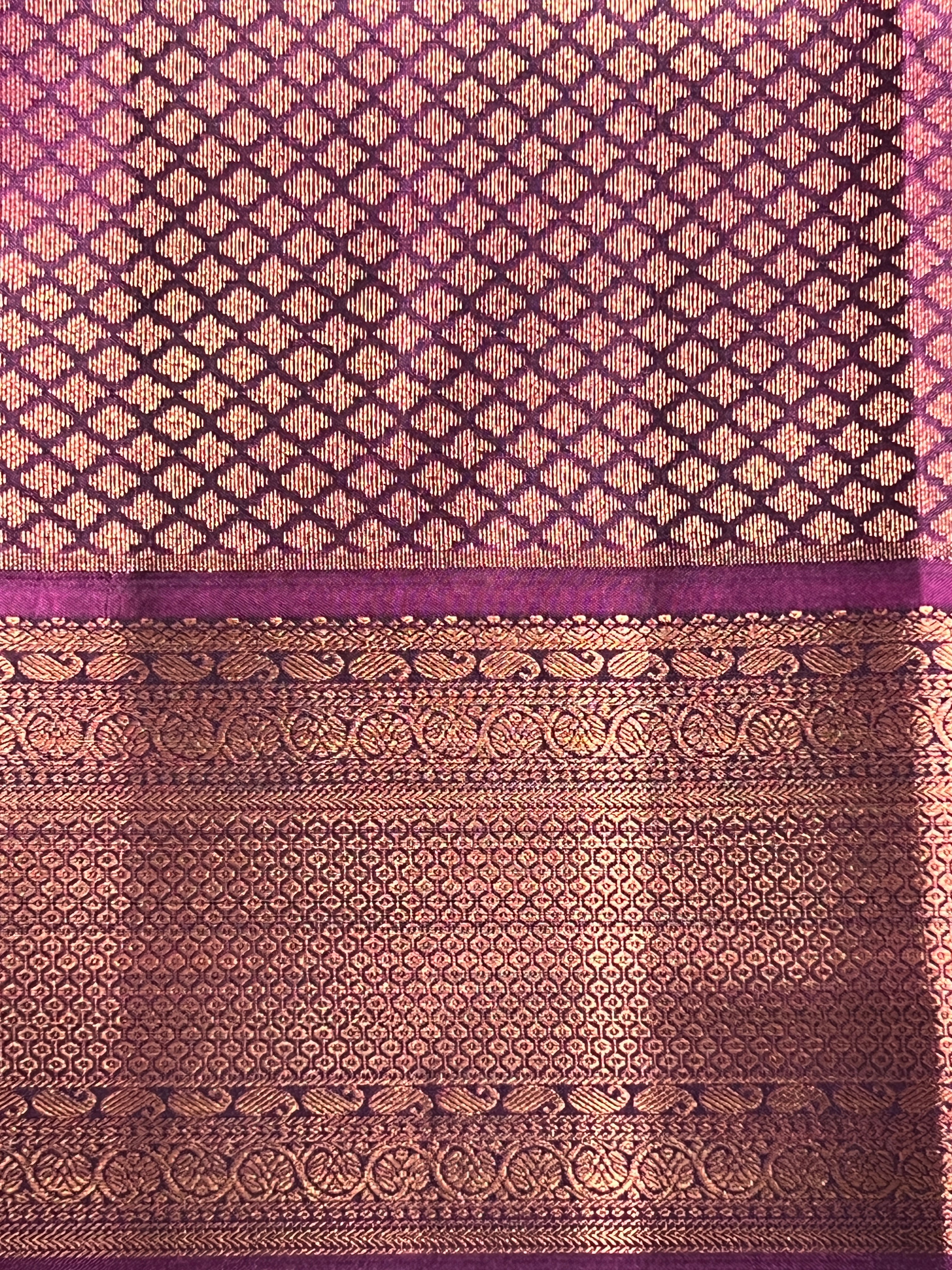 Contrast Pattern Border Soft Silk Saree | RMR137