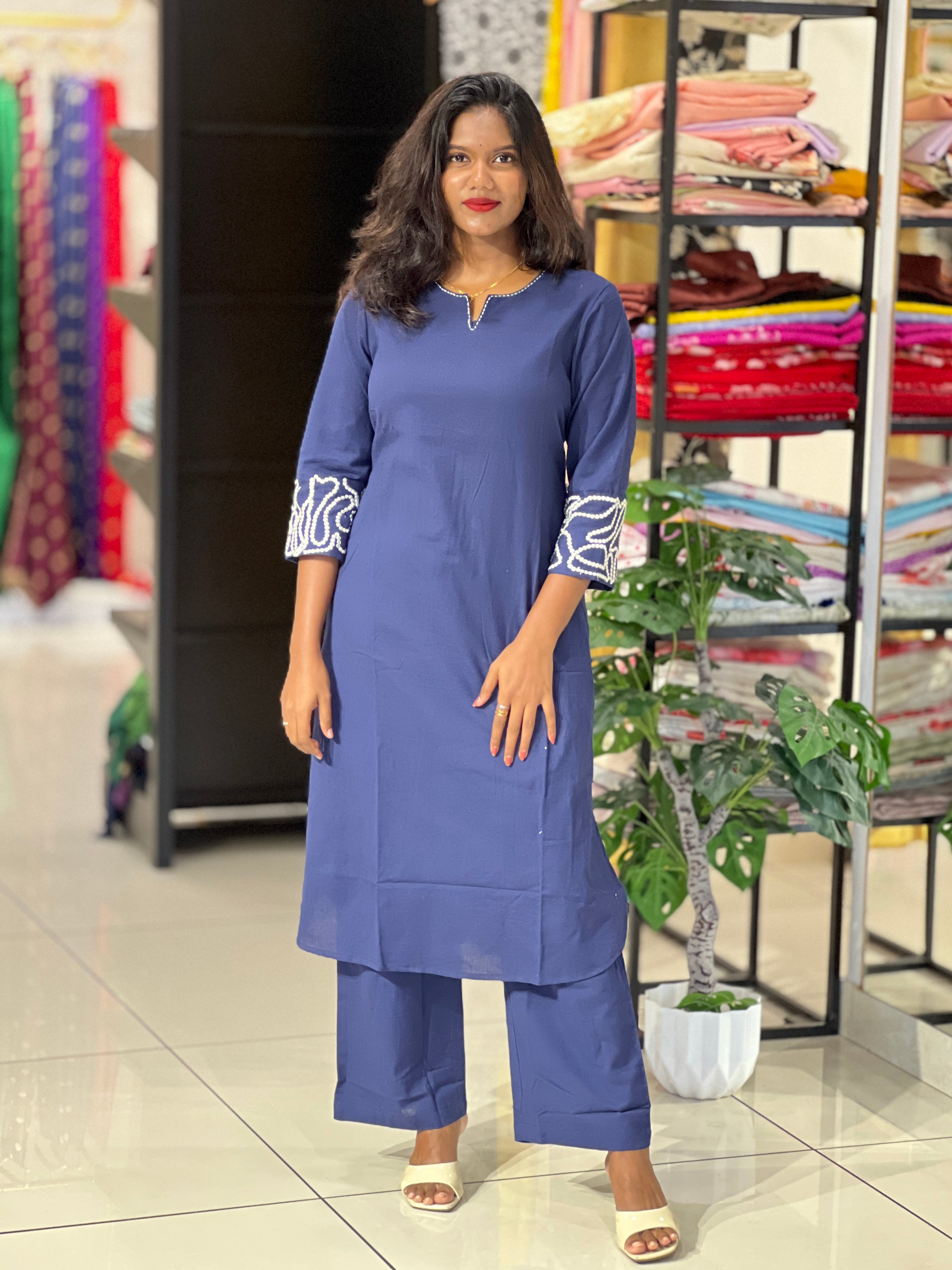 Solid Linen Co-Ord Set | NCF349