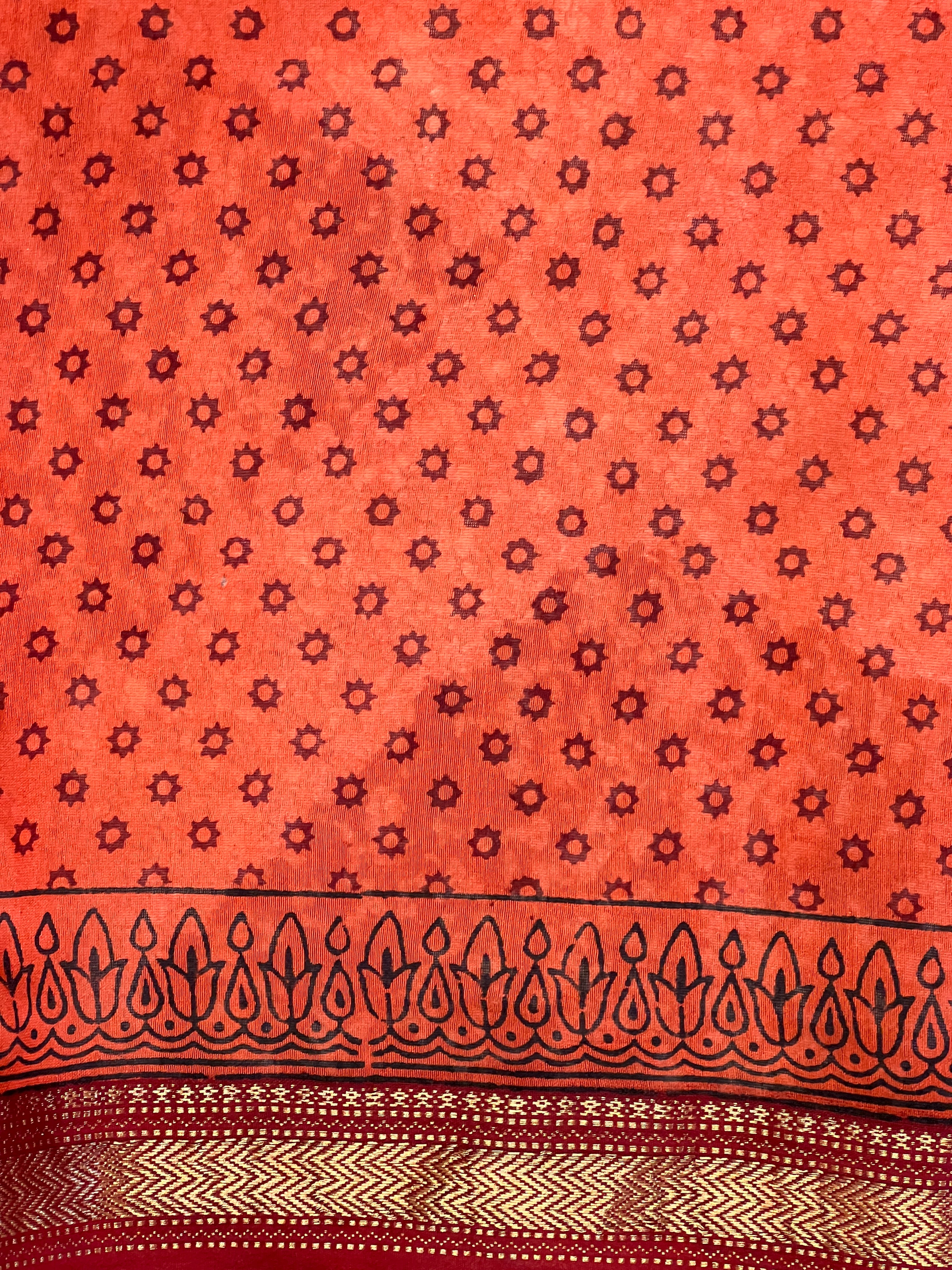 Mangalgiri Border Detailed Chanderi Saree | SVF204