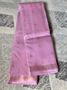 Light Golden Zari Woven Kanchipuram Saree | OM221