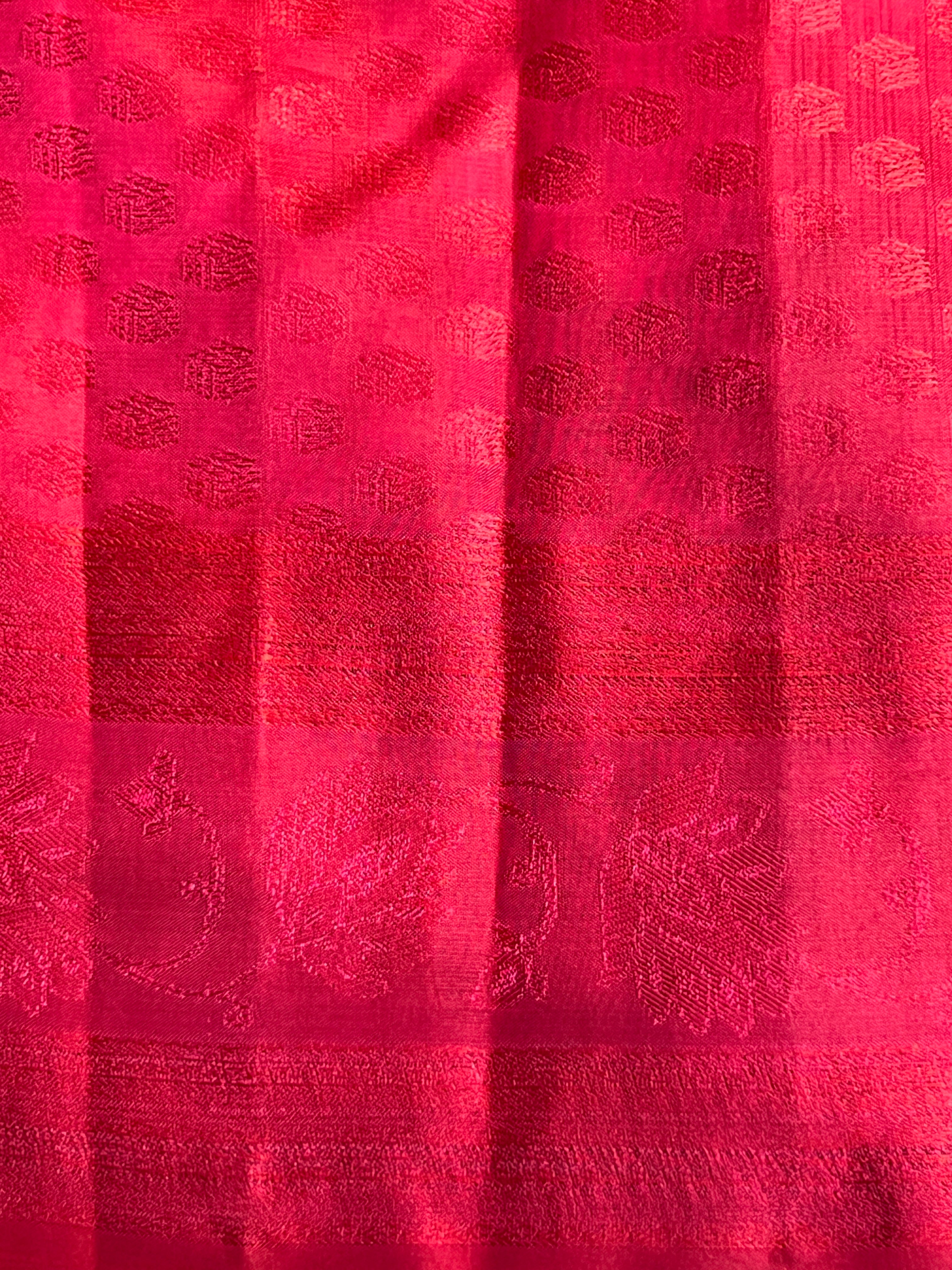 Embossed Woven Pattern Soft Silk Saree | RMR123