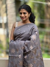 Computerized Machine Embroidery Semi Silk Saree | ACT971