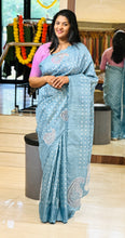 Digital Print With Paisley Twine Cut Work Detailed Semi Tussar Saree | TC430