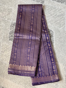 Vertical Patterned Handloom Kanchipuram Saree | OM222