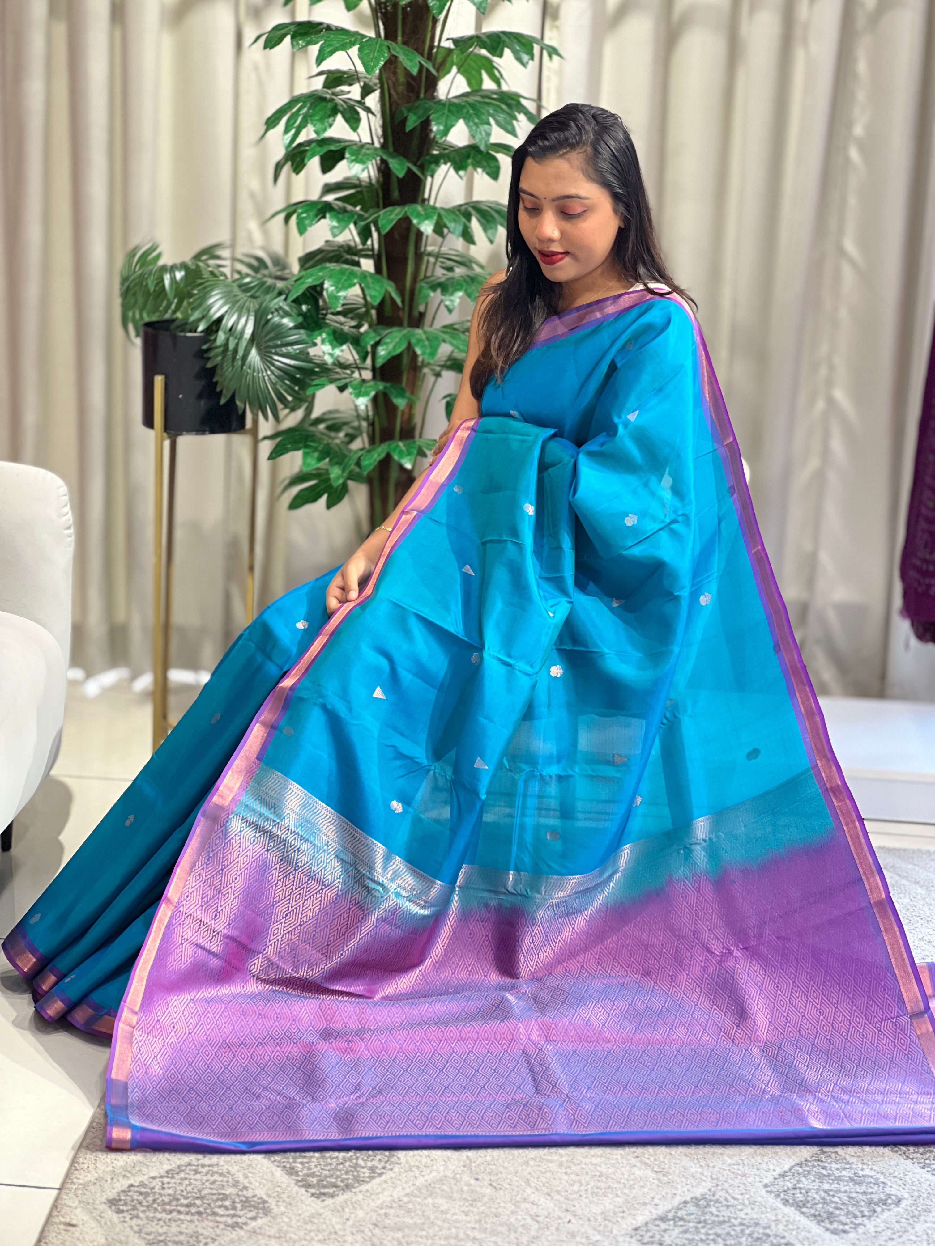 Buta Woven Pattern Soft Silk Saree | RMR133