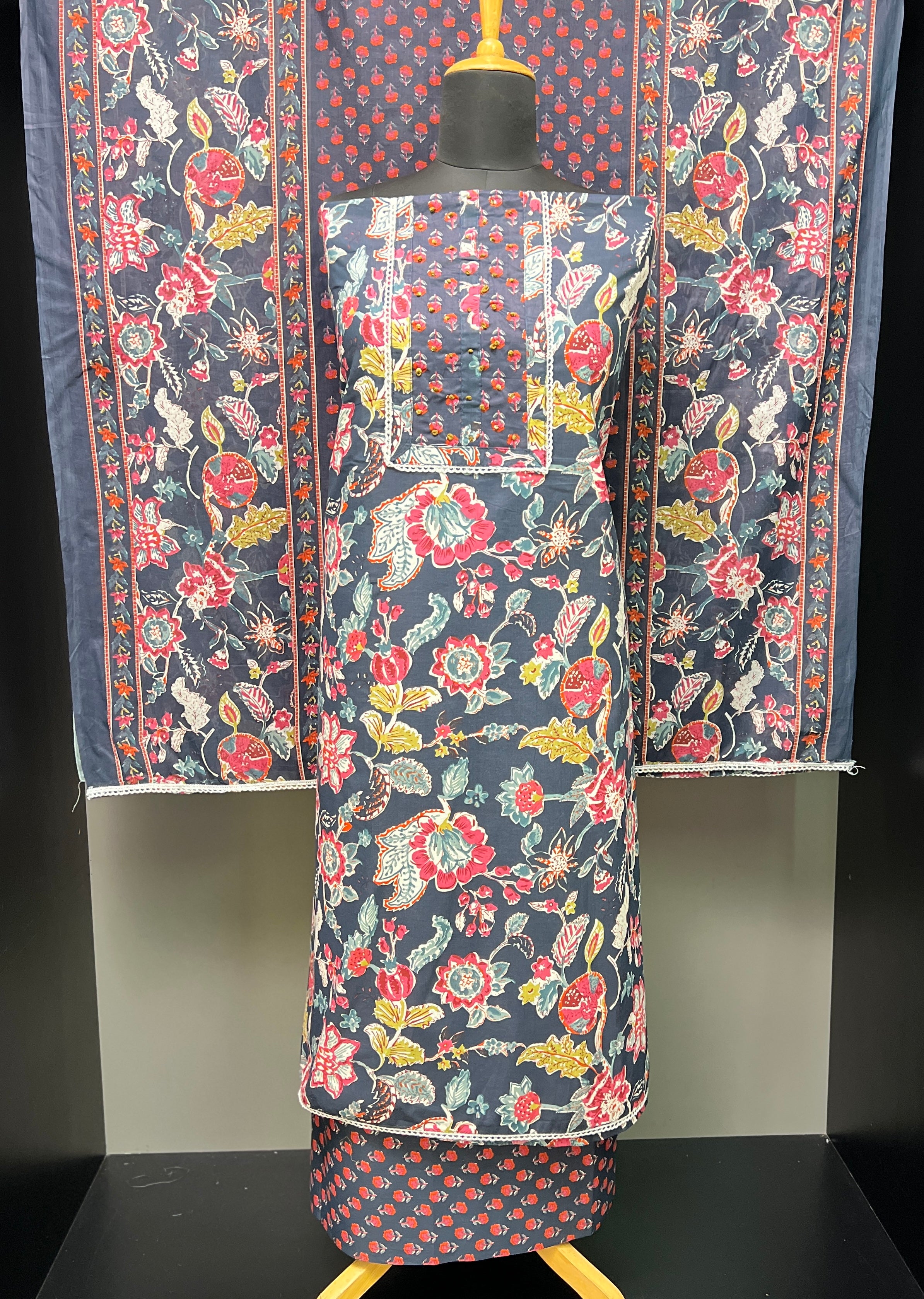 Floral Printed Design Cotton Salwar Set | SW1997