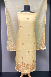 Floral Hand Embroidery Organza Salwar Set | ZAH105