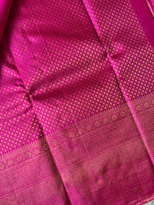 Stripe Pattern Handloom Kanchipuram Saree | OM209