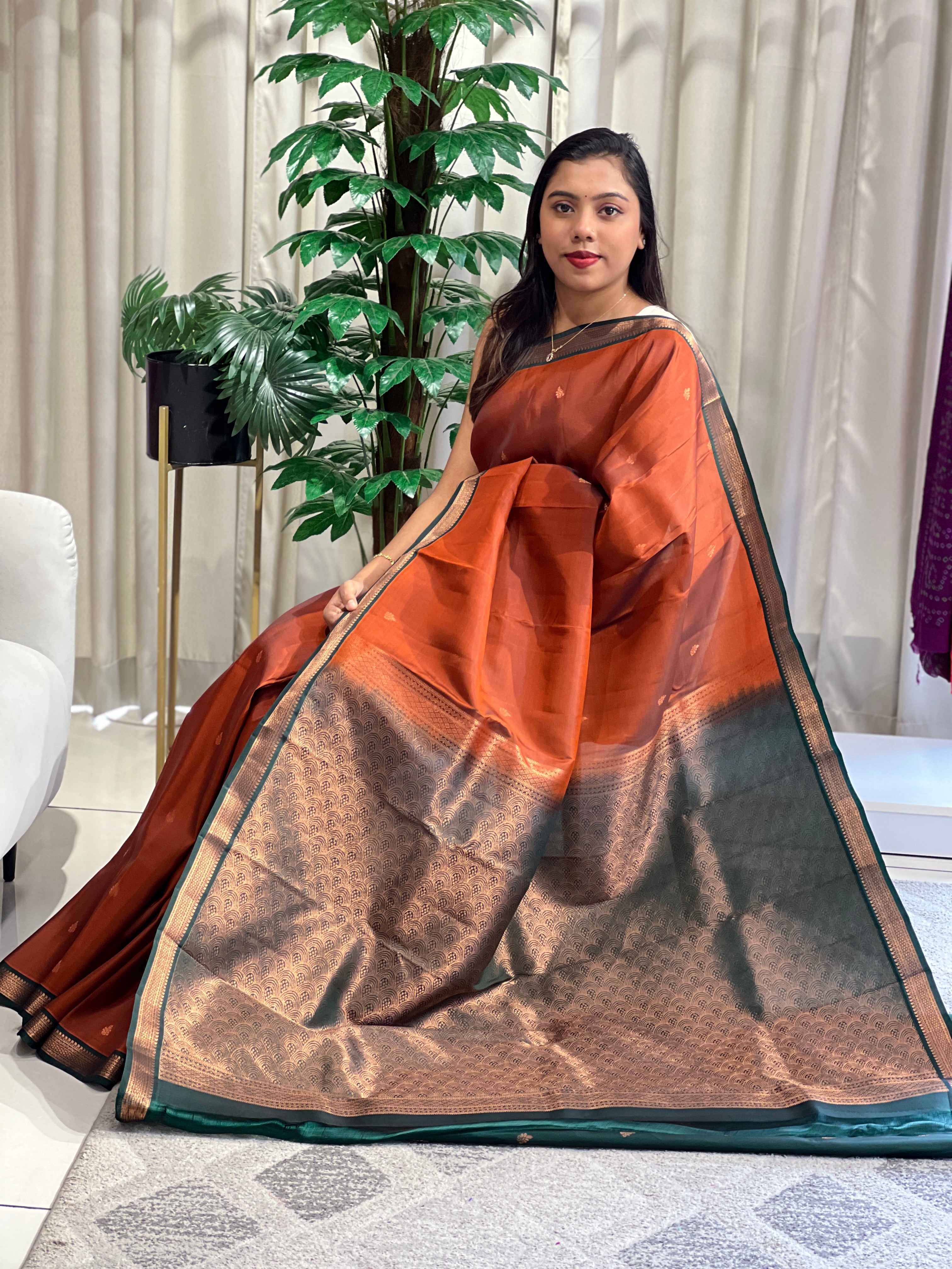 Buta Woven Pattern Soft Silk Saree | RMR132