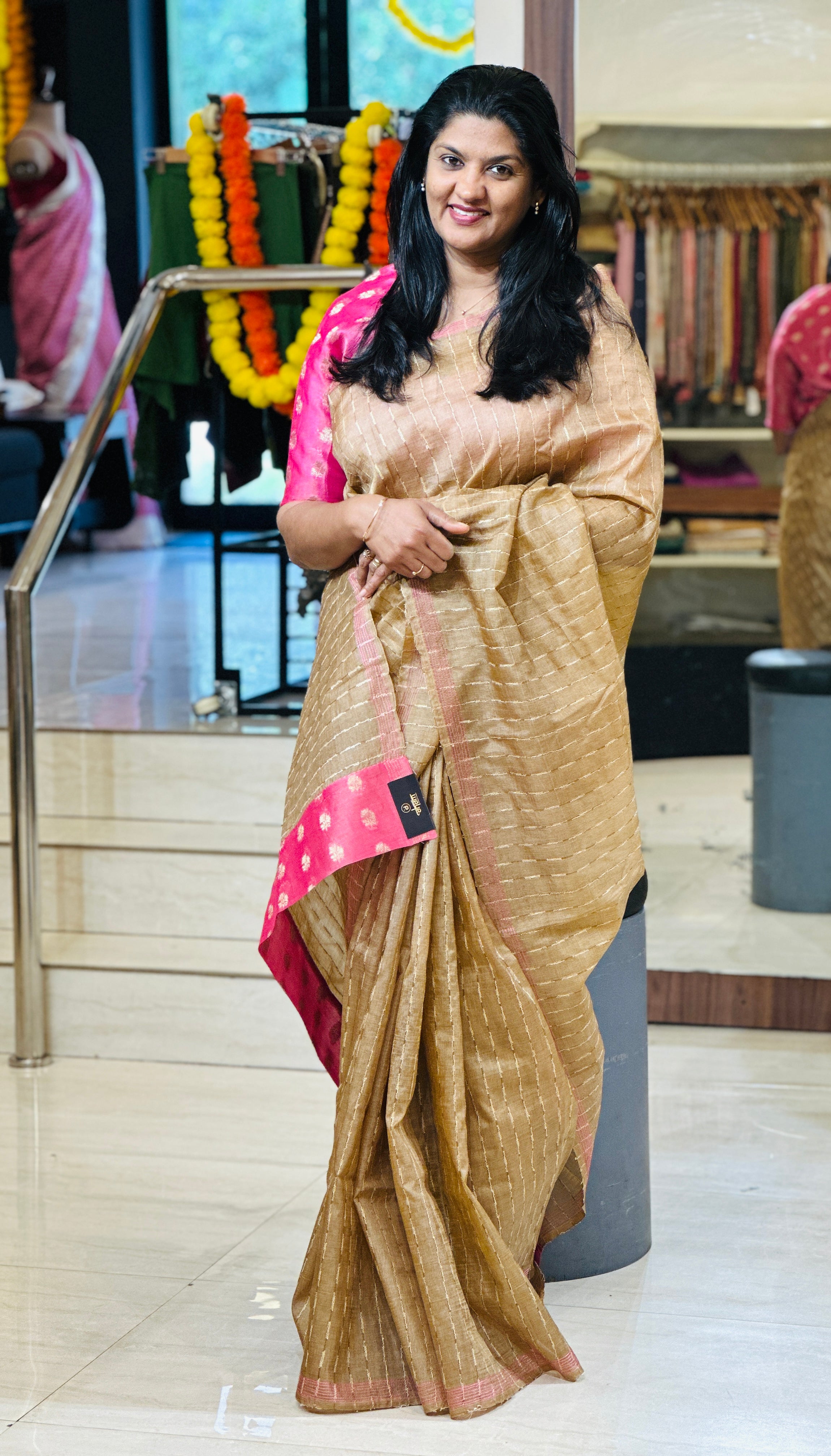 Kesia Weaved Tussar Silk Saree | DN782