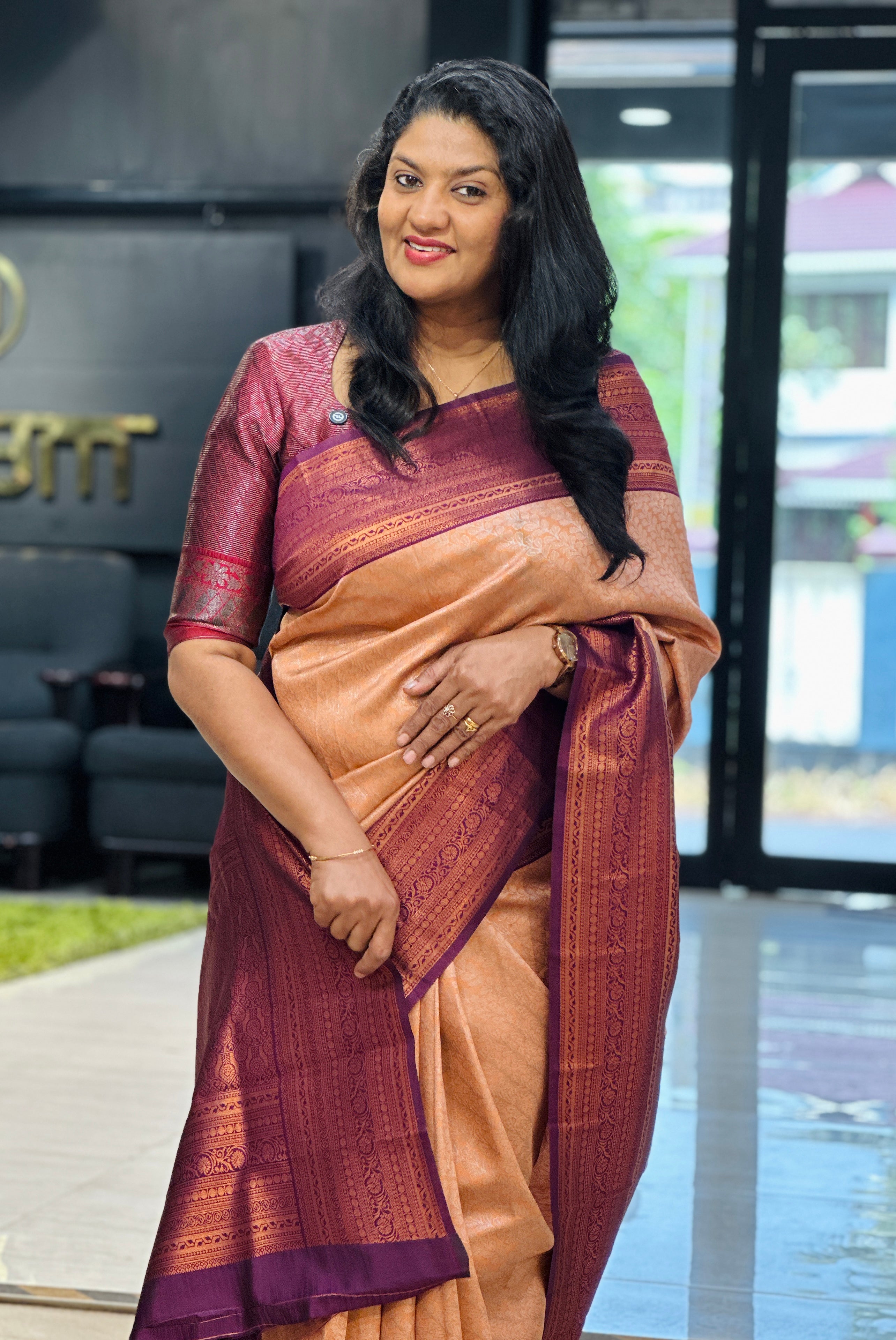 Zari Woven Brocade Patterned Semi Silk Saree | RMP150