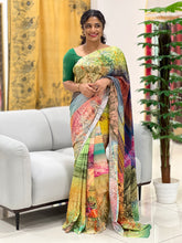 Printed Design Crepe Saree | MRD344