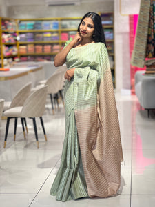 Kesiya Weaved Bhagalpuri Linen Saree | DLS256