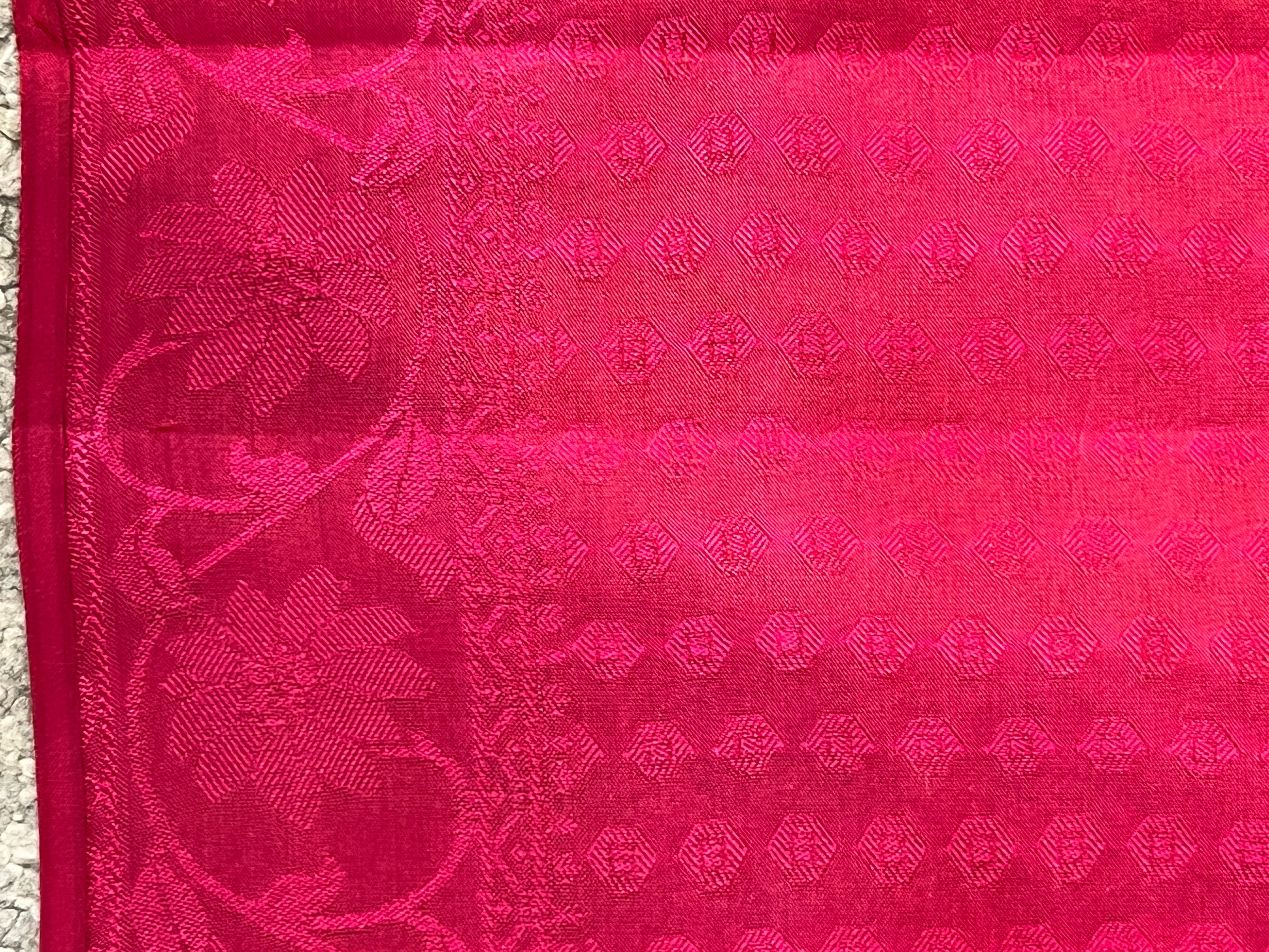 Floral Bordered Embossed Woven Pattern Soft Silk Saree | RMR122