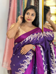 Banarasi Patterned Chanderi Finish Saree | NN172