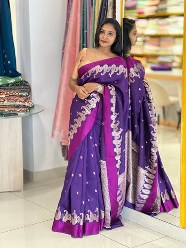 Banarasi Patterned Chanderi Finish Saree | NN172