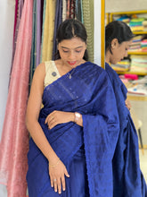 Shiffli Embroidery Pattern Semi Tussar Saree | YNG156