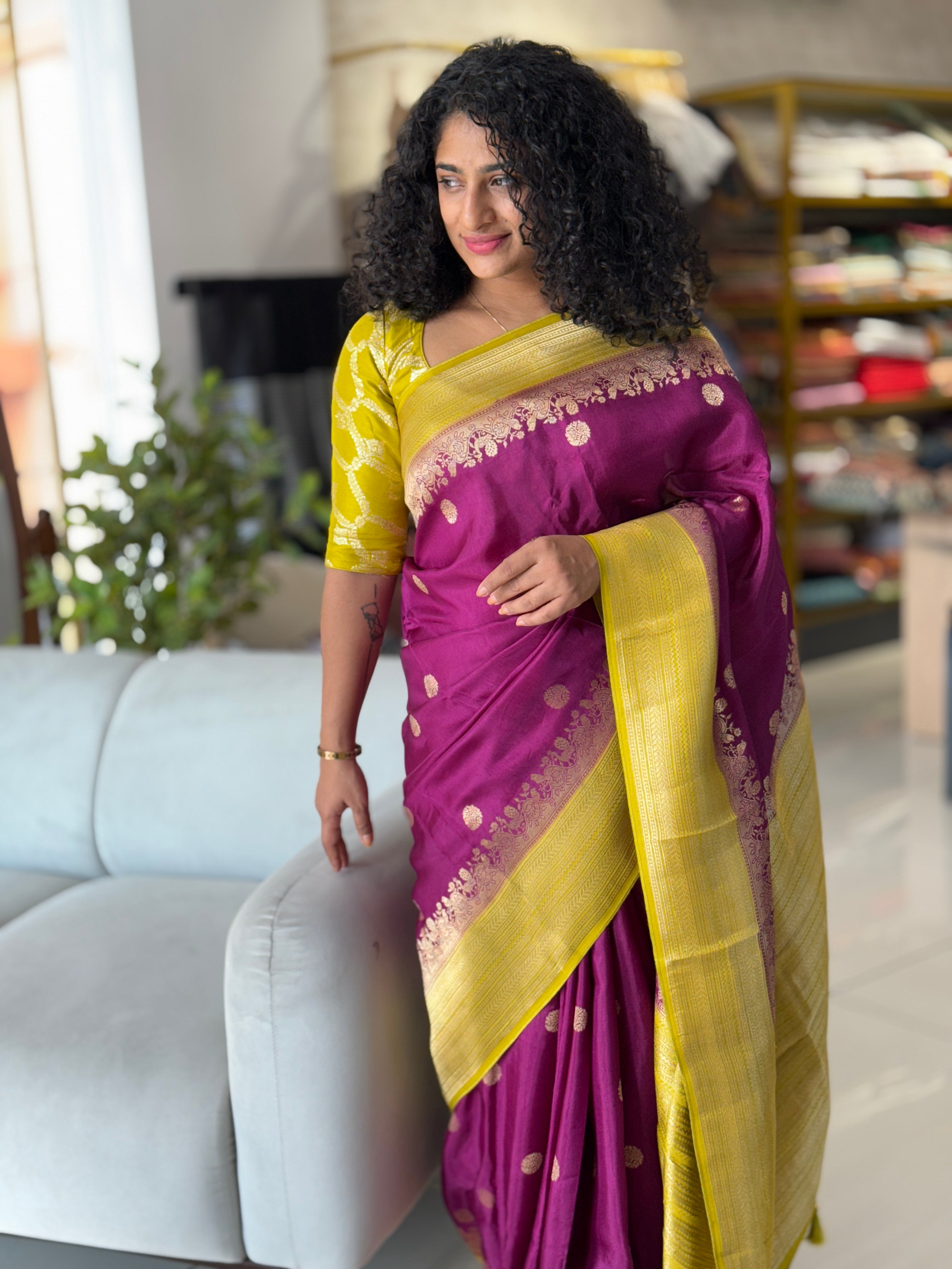 Banarasi Weaved Semi Tussar Saree | NN194