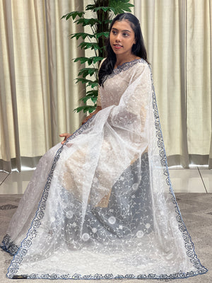 Party Wear Organza Saree | SBP1031