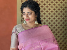 Light Golden Zari Woven Handloom Kanchipuram Saree | HH226