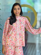 Floral Printed Pattern Georgette Cord Set | TBS126