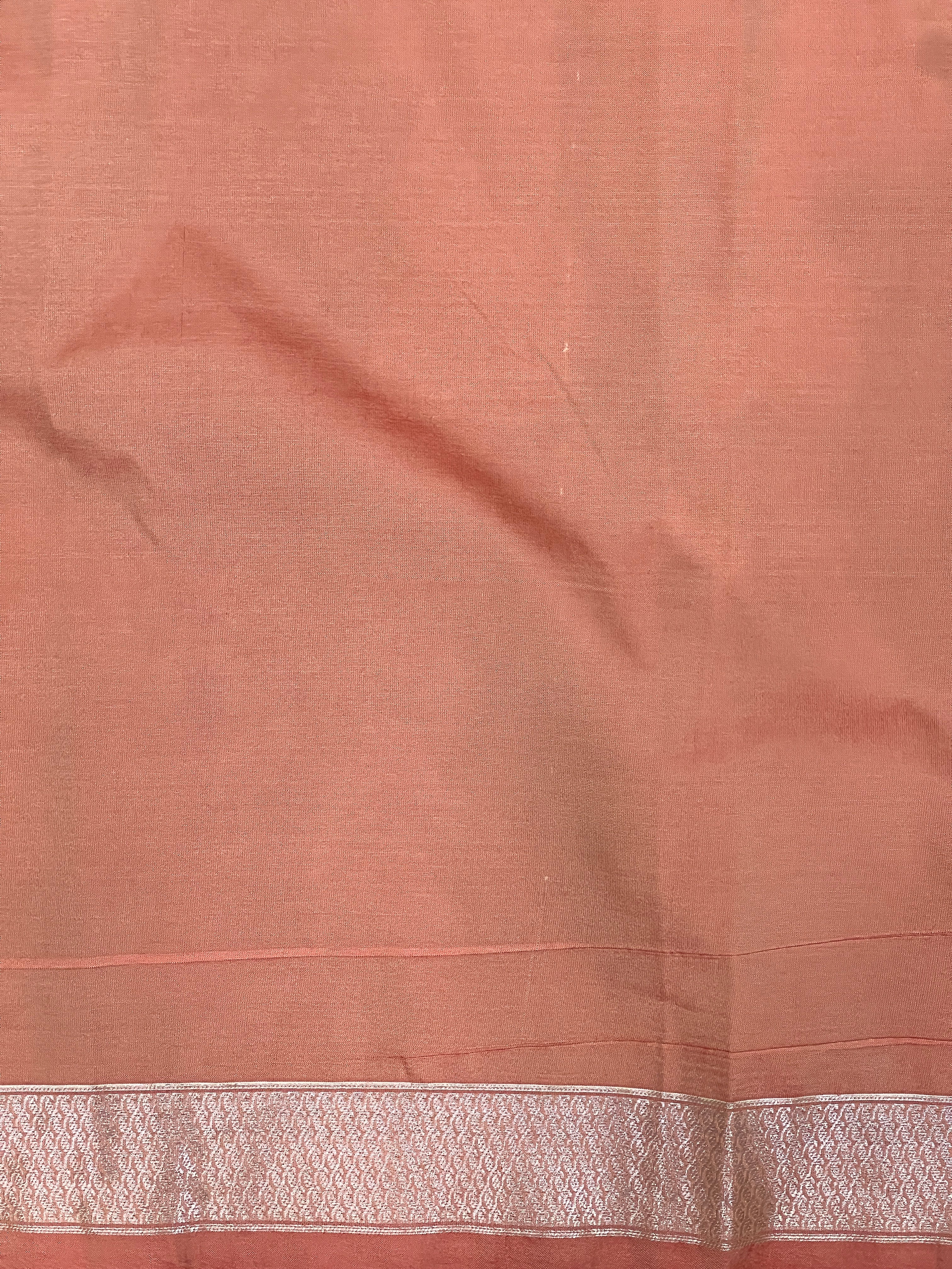 Temple Border Pattern Semi Soft Silk | RVS255
