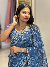 Screen Print With Zari Border Detailed Kota Saree | VFC493