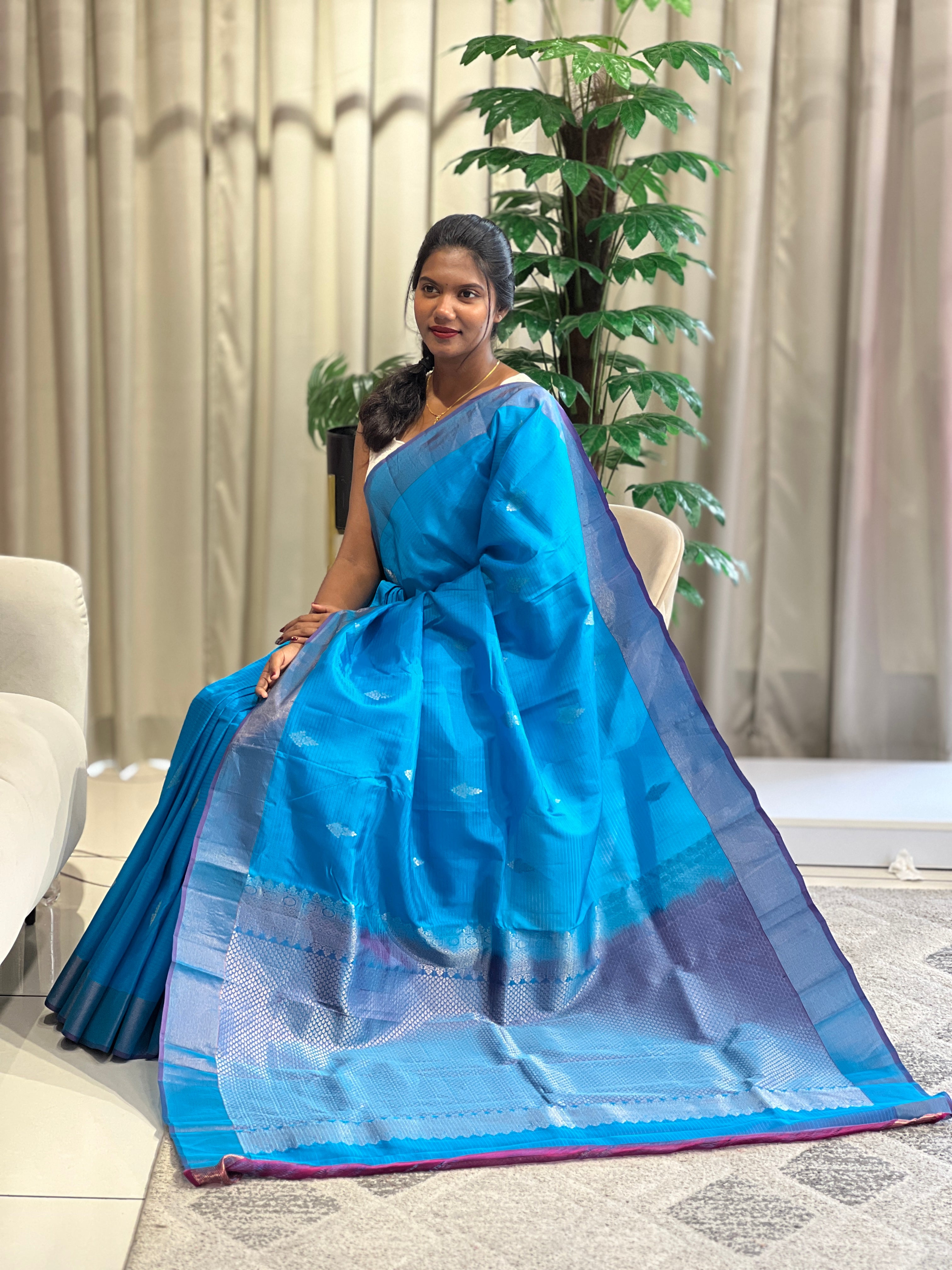 Soft Silk saree with Contrast Borders | KSO111