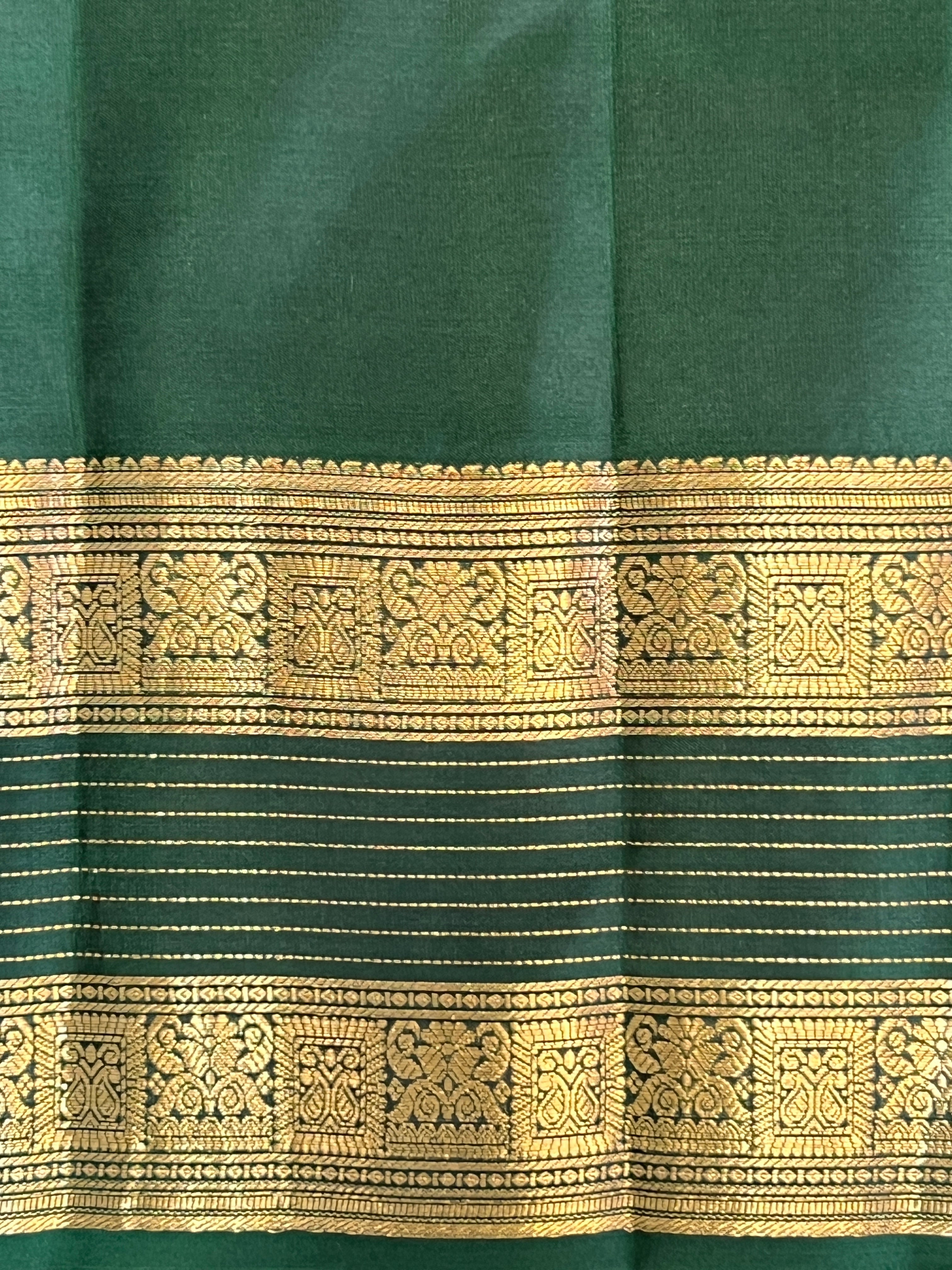 Stripe Woven Pattern Soft Silk Saree | KSO102