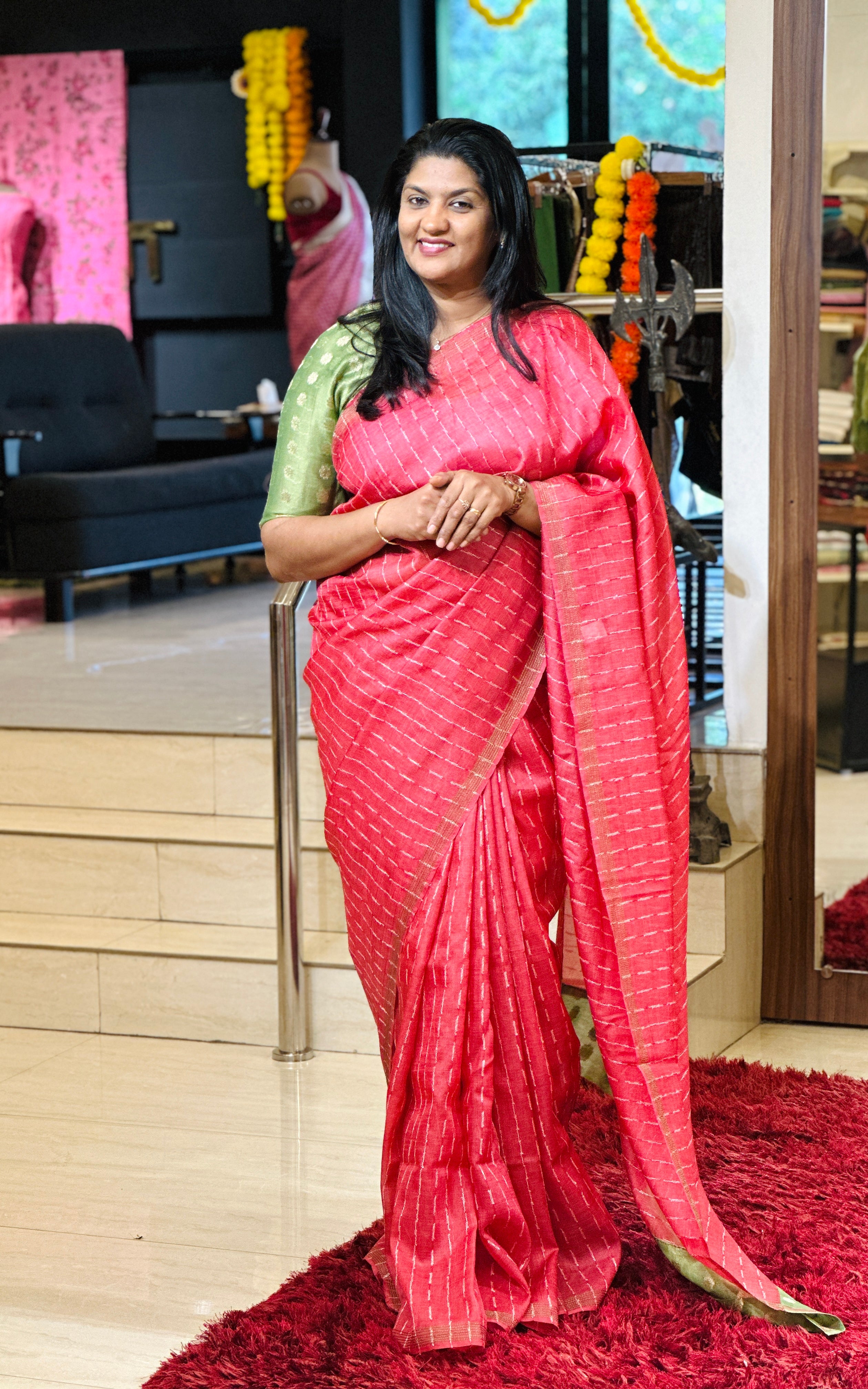 Kesia Weaved Tussar Silk Saree | DN781