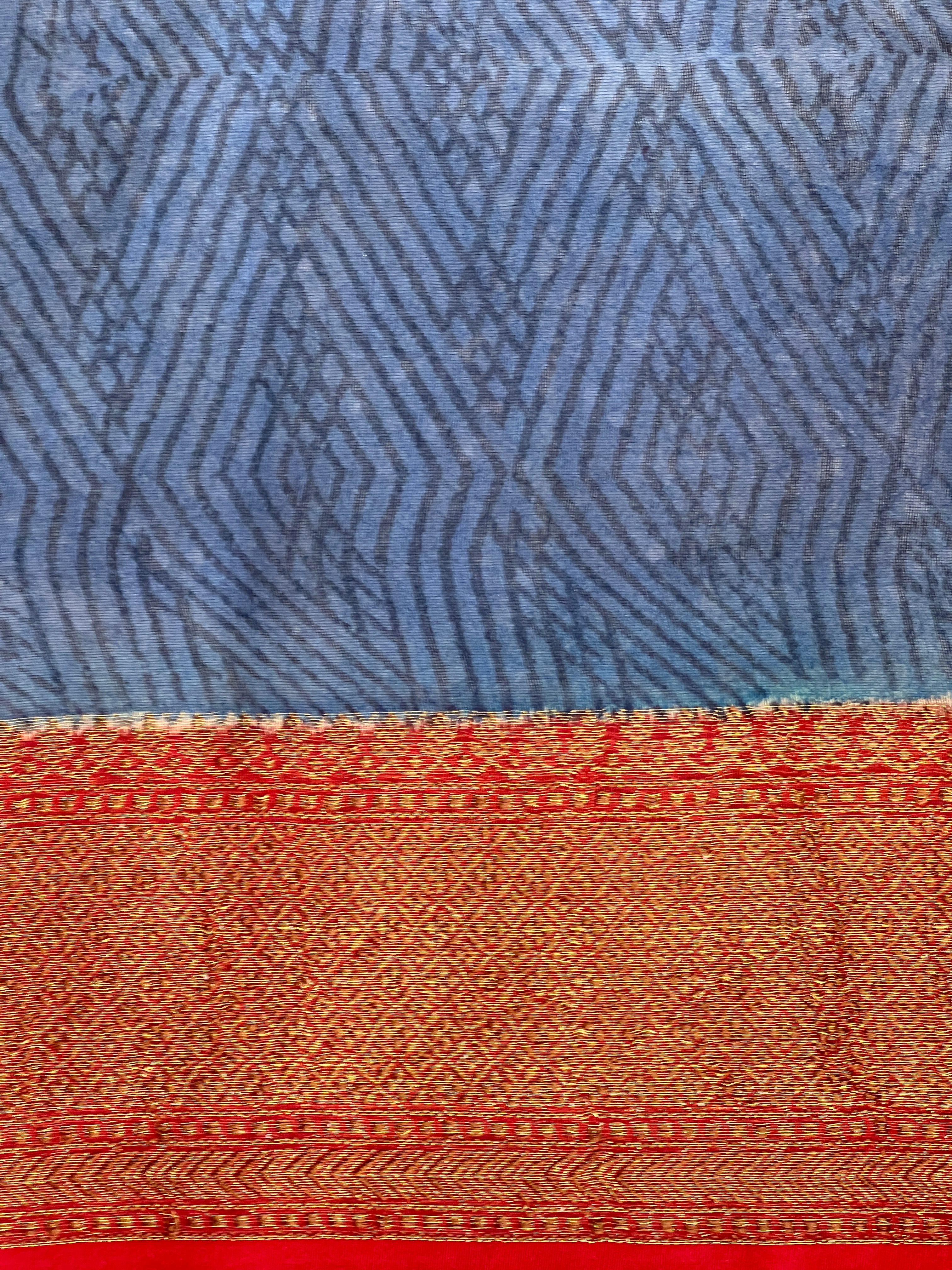 Floral Printed Chanderi Saree | RGD947R