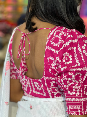 Bandhani Printed Cotton Stitched Blouse  | IT147