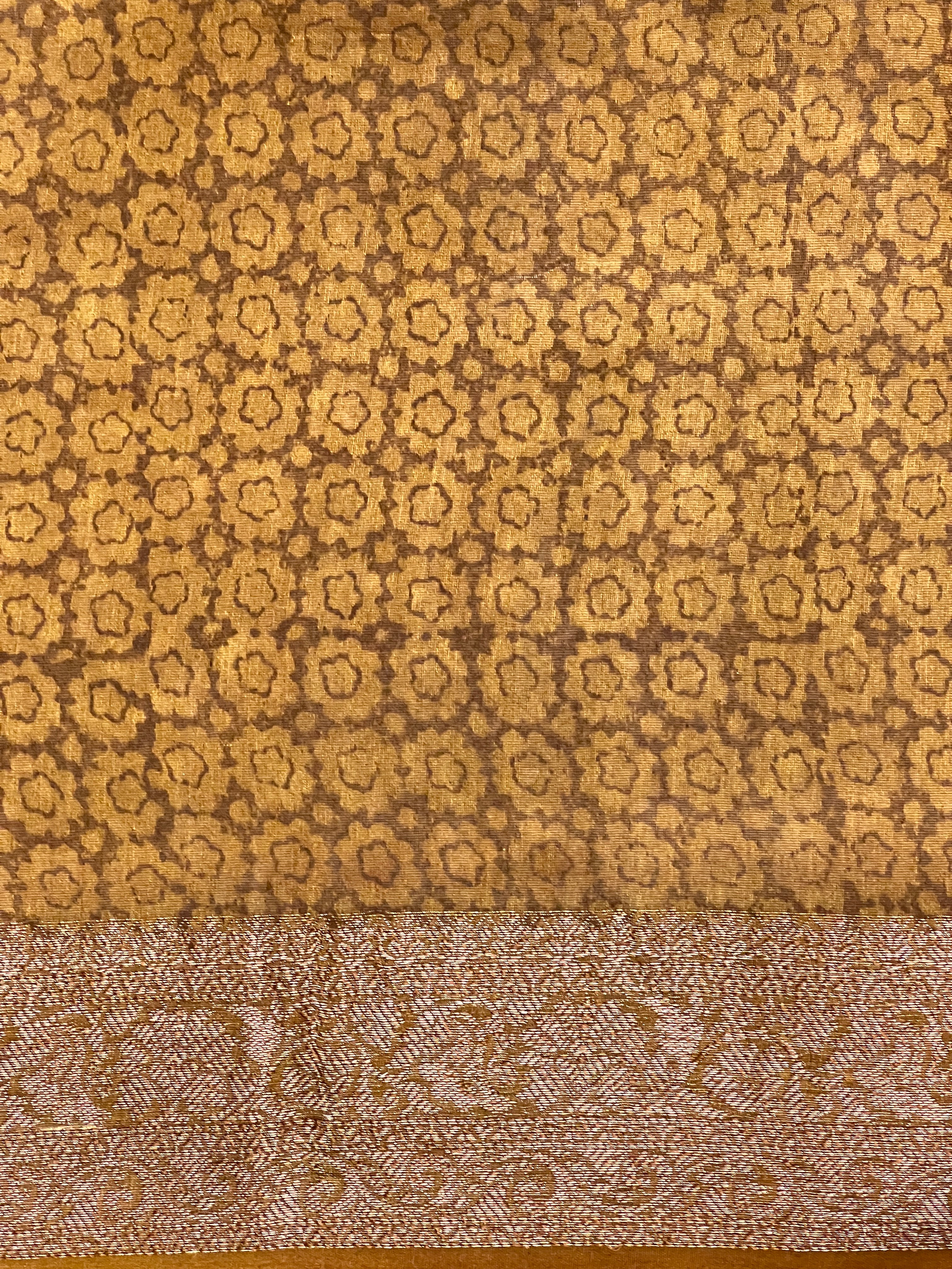 Floral Printed Chanderi Saree | RGD946R