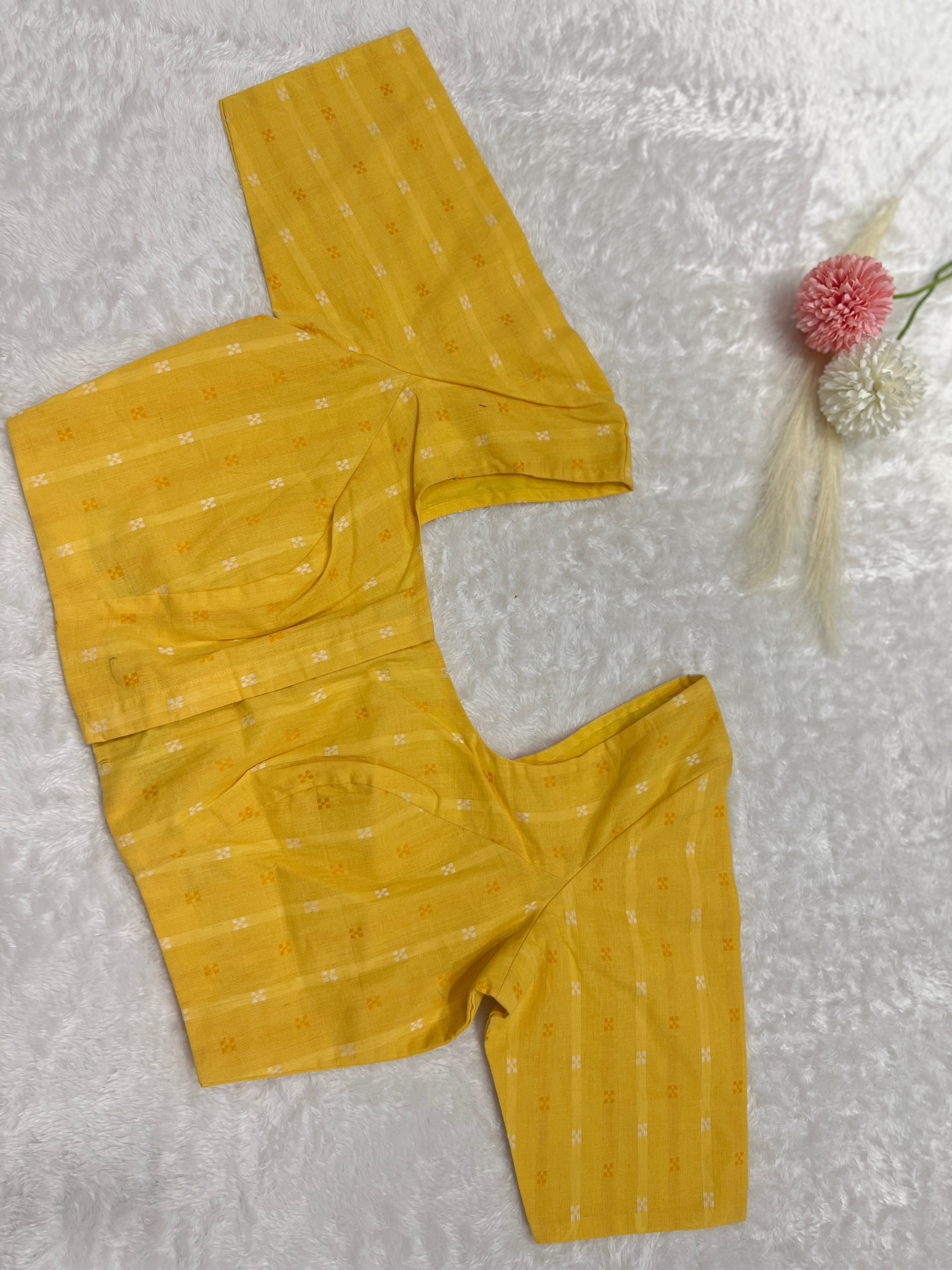 Thread Woven Cotton Stitched Blouse | DNB165