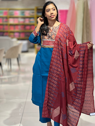 Printed Cotton Kurta Set | DE151