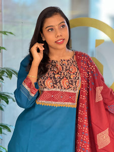 Printed Cotton Kurta Set | DE151