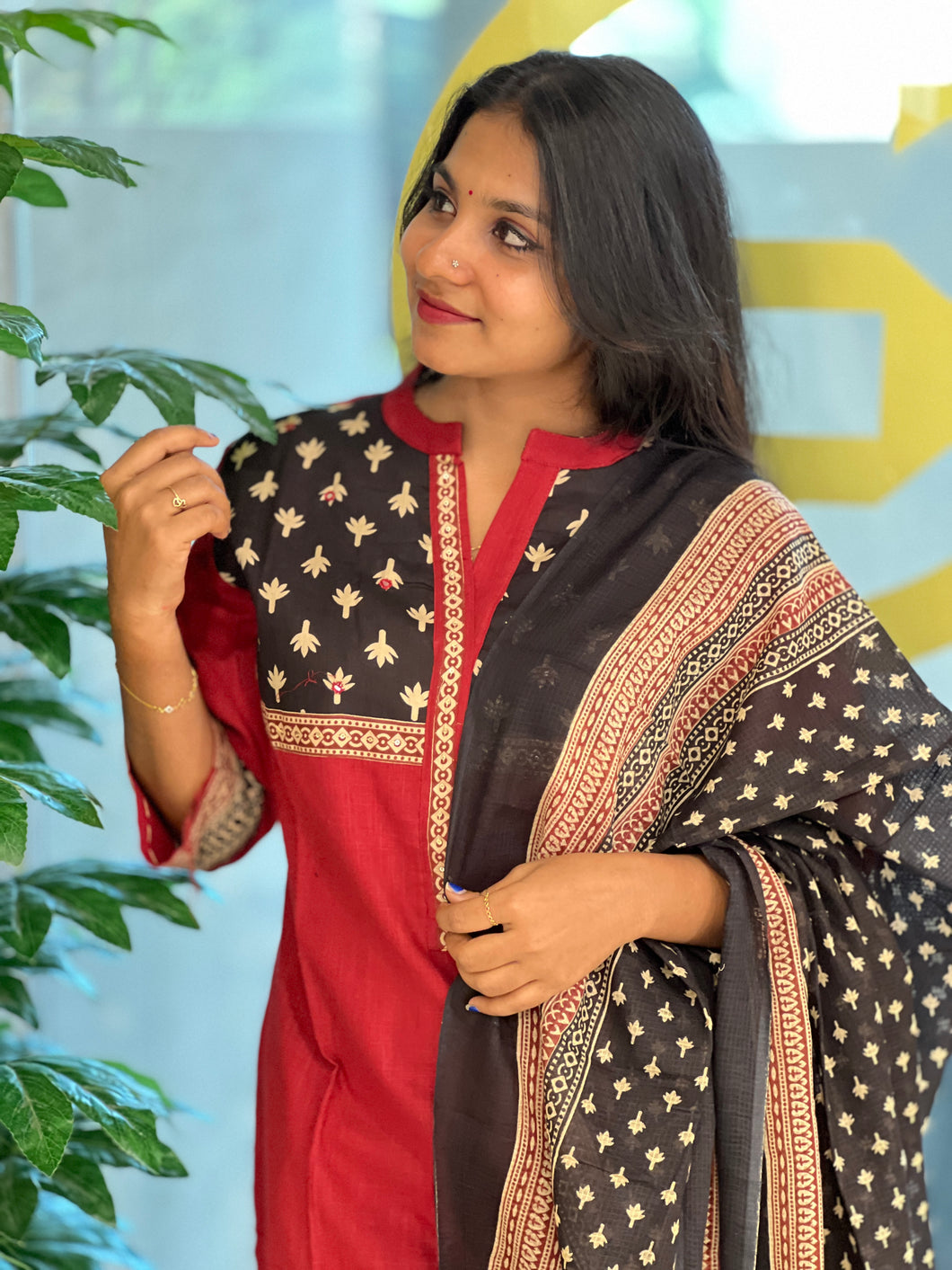 Printed Cotton Kurta Set | DE161