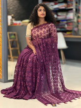 Floral Embroidery Net Saree | SBP173