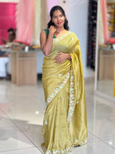 Party Wear Crushed Organza Saree | SBP952