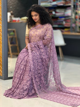 Floral Embroidery Net Saree | SBP173