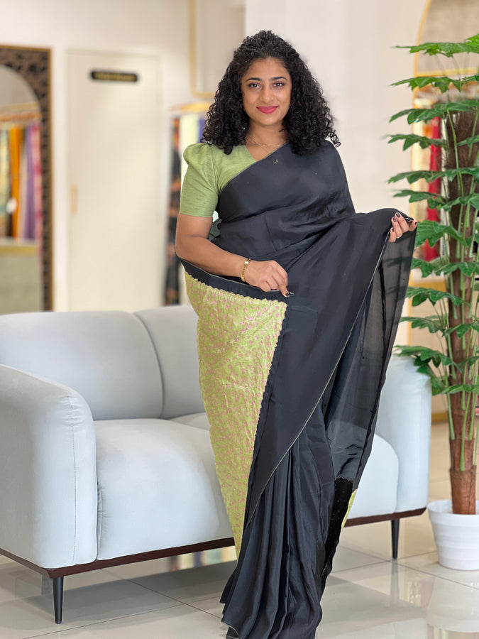 Kathan Patch Worked Uppada Silk Saree | DSA130