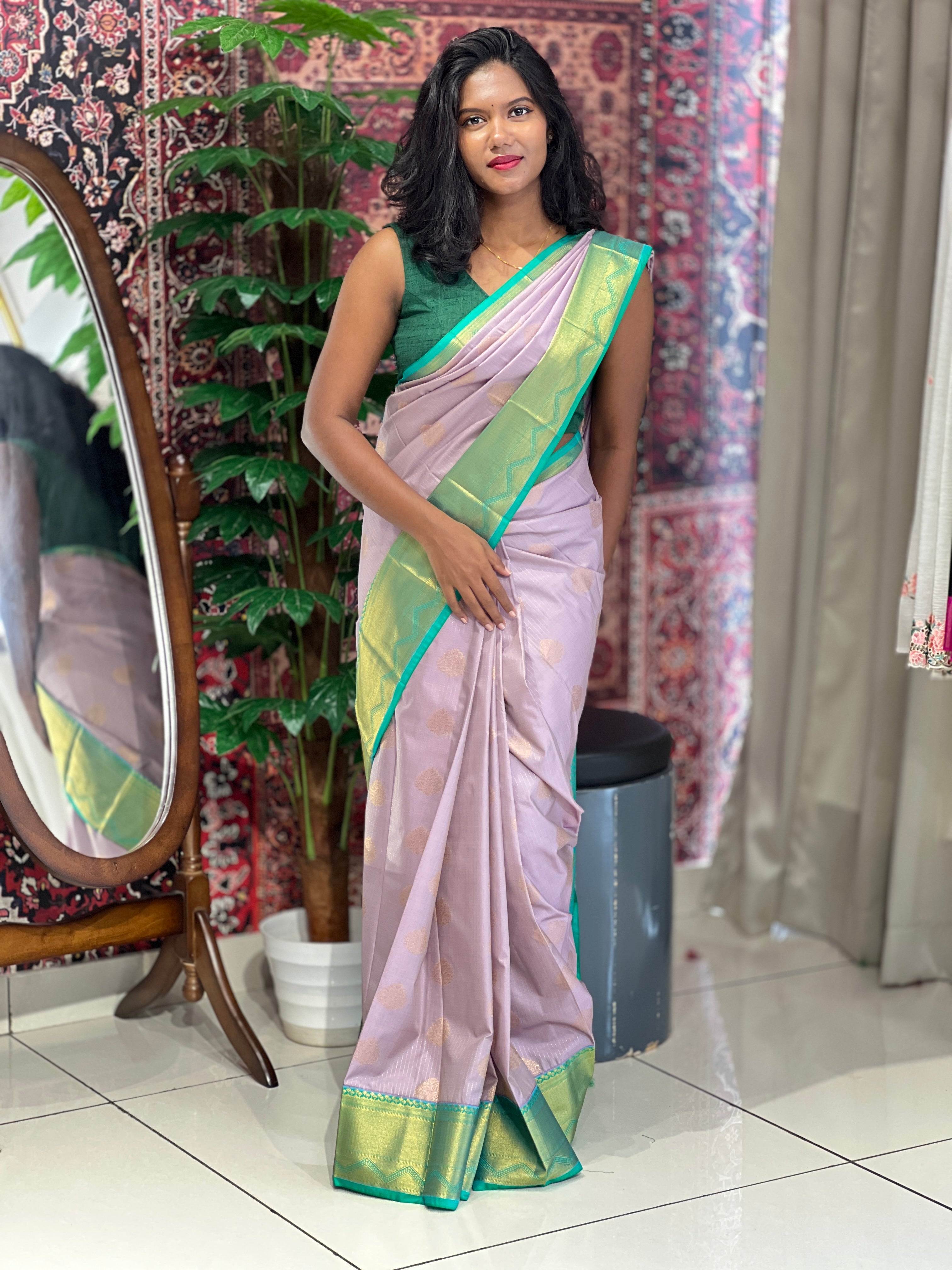 Zari Woven Semi Silk Saree | RNS110