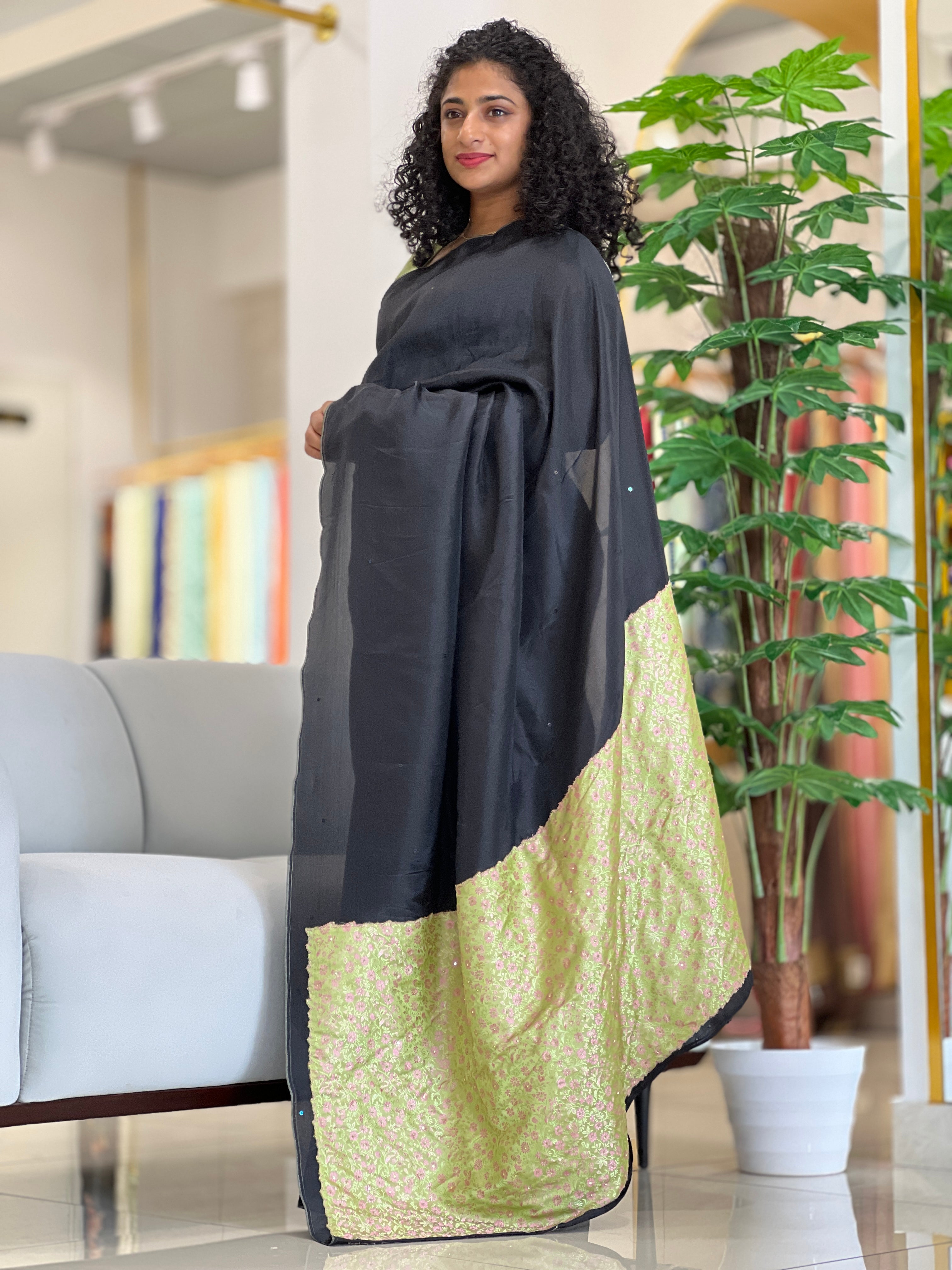 Kathan Patch Worked Uppada Silk Saree | DSA130