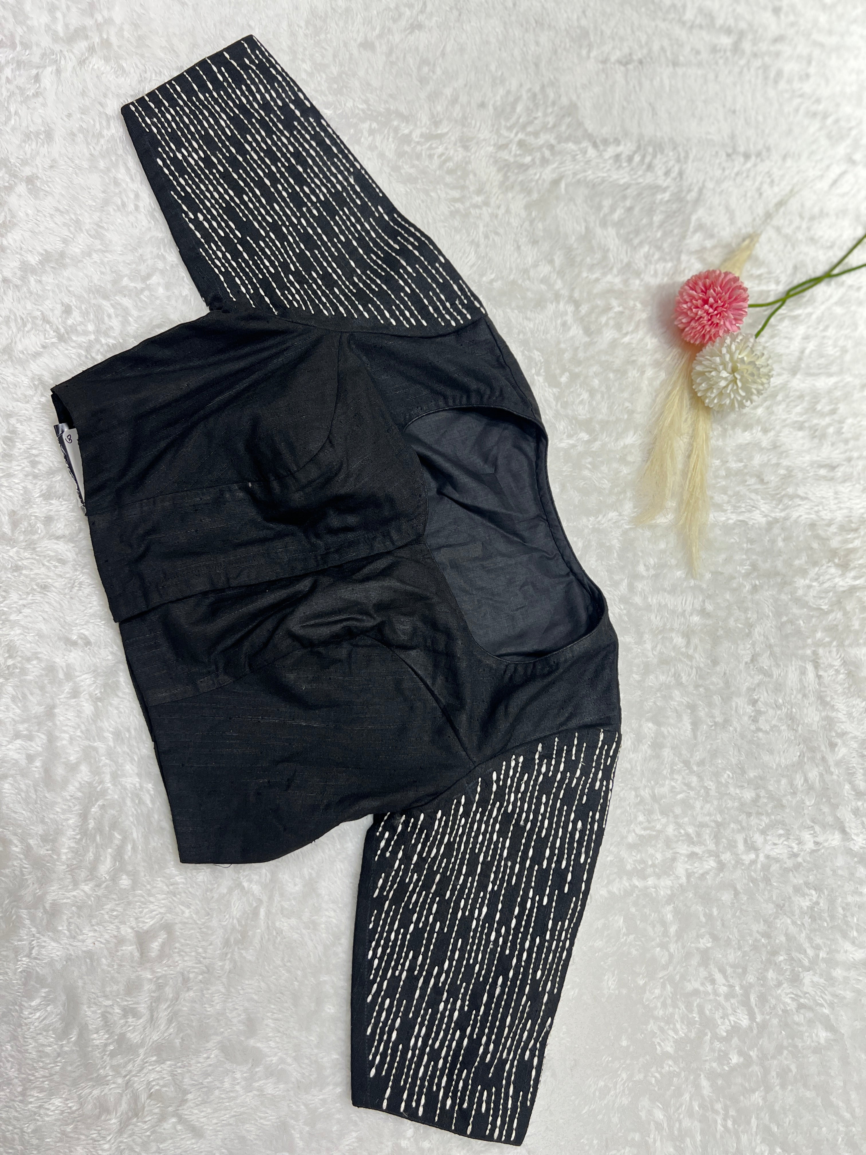 Thread Embroidered Jute Stitched Blouse | DNB131