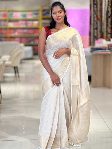 Brocade Weaving Tissue Saree | HT154