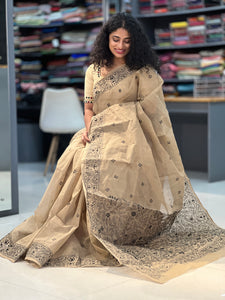 Hand Embroidery Pure Cotton Saree | SUM118