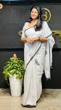 Floral Digital Printed Bhagalpuri Linen Saree | HT211