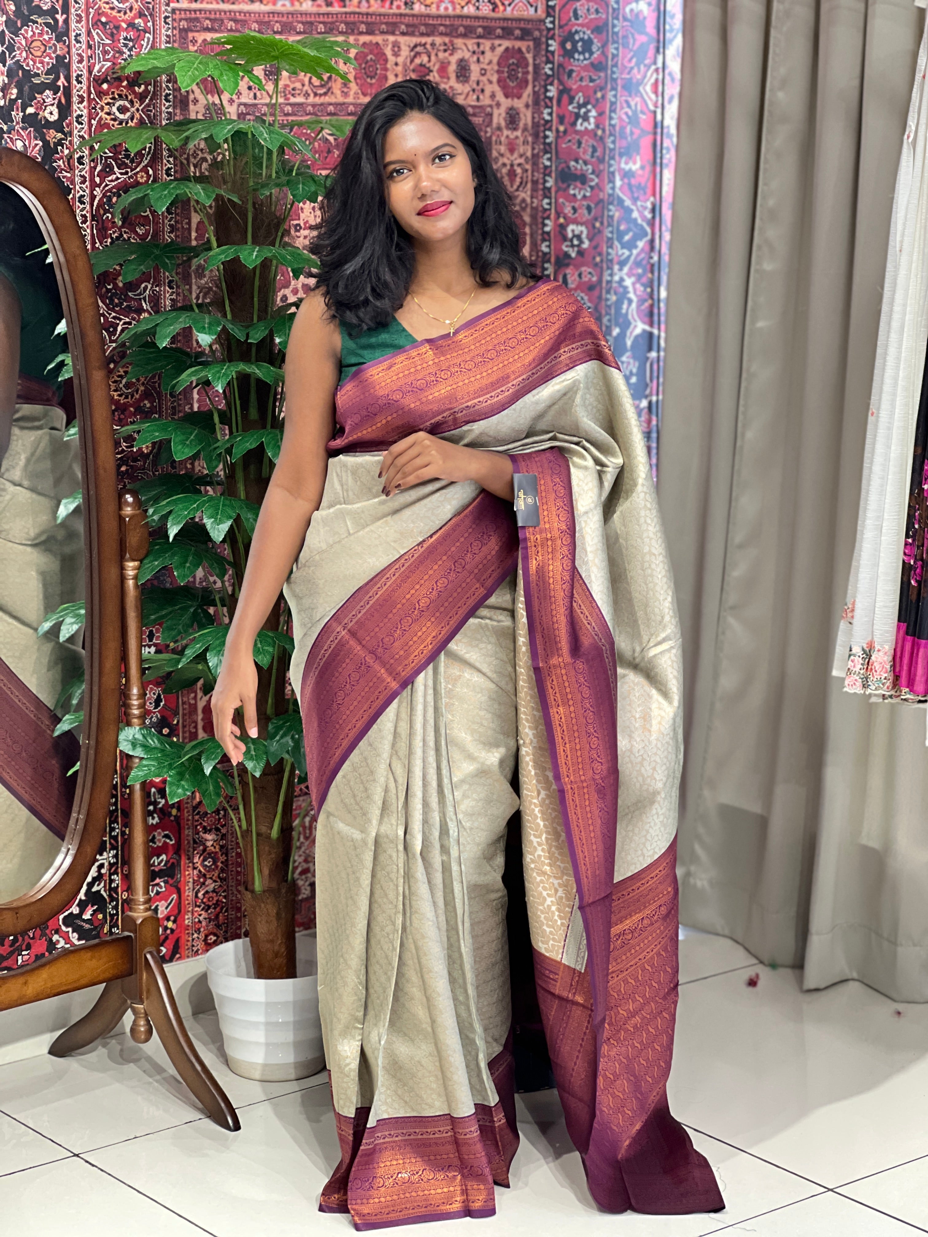 Zari Woven Semi Silk Saree | RMP155