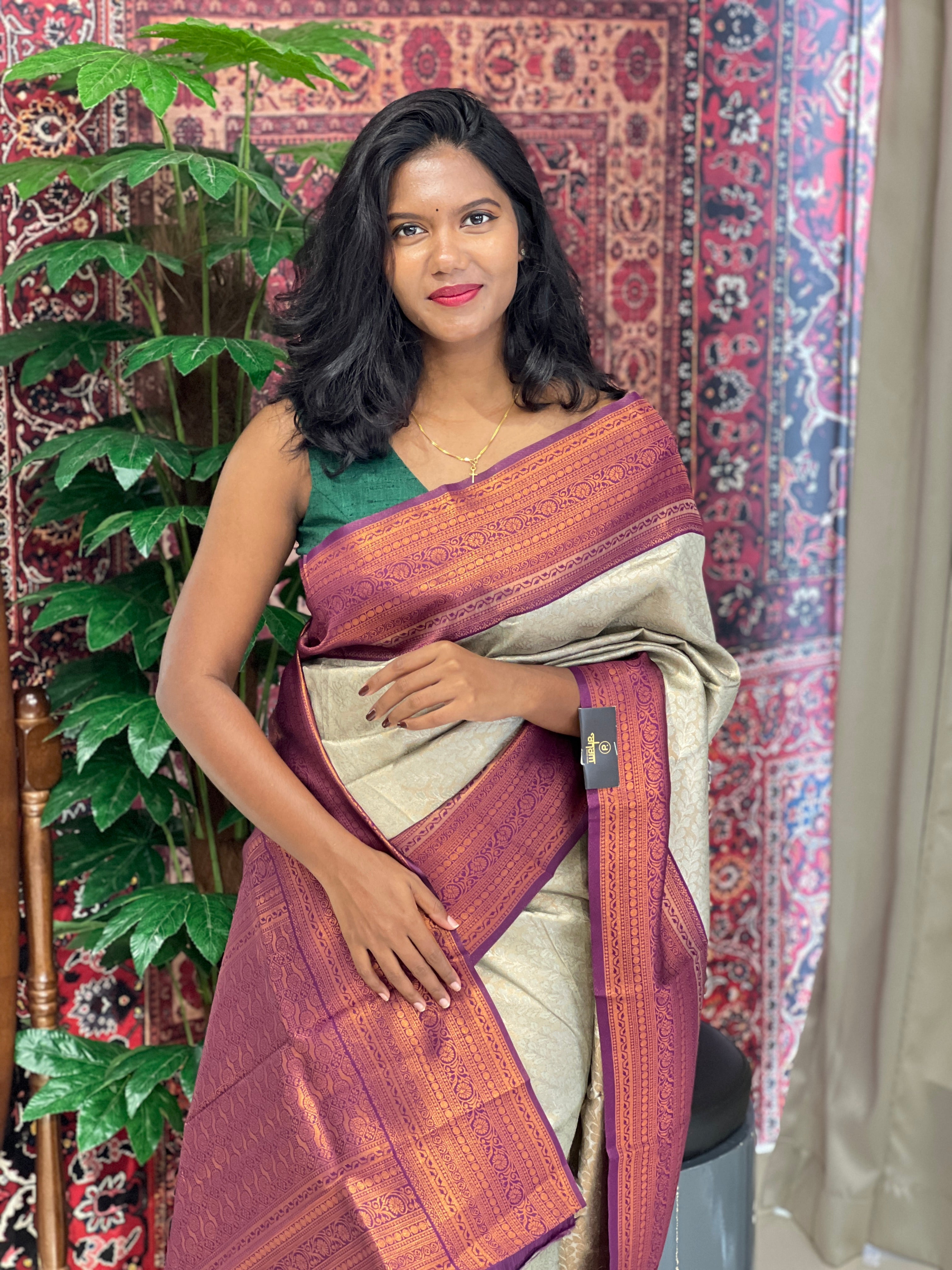 Zari Woven Semi Silk Saree | RMP155
